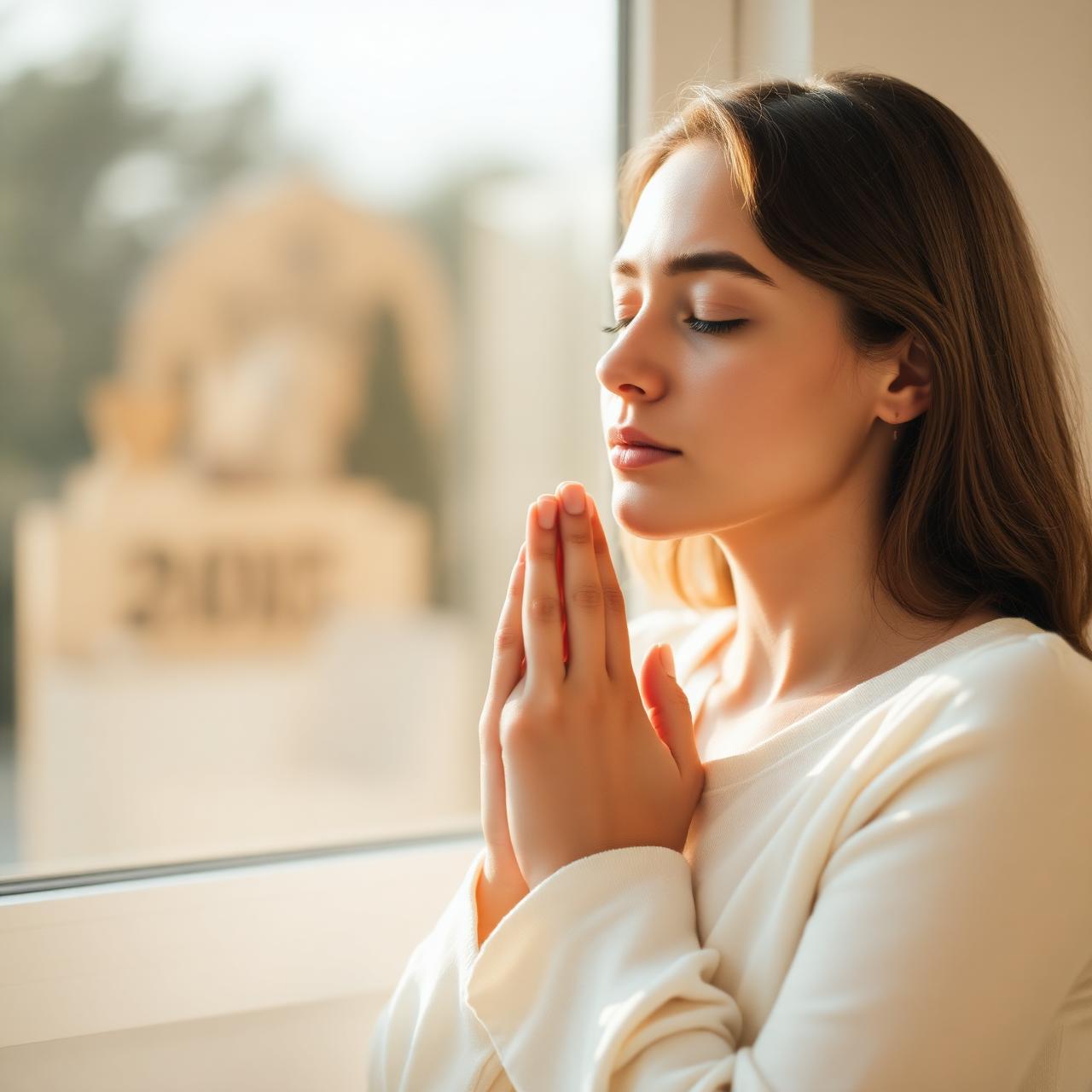 Mujer en oración
